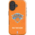 NBA New York Knicks Orange Primary Logo iPhone 16 Plus Impact Case
